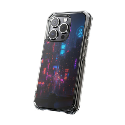 Neon City Phone Case - Magnetic Clear Impact Cases, Customizable Phone Cover, Gifts for Tech Lovers, Stylish Protection, Modern Design