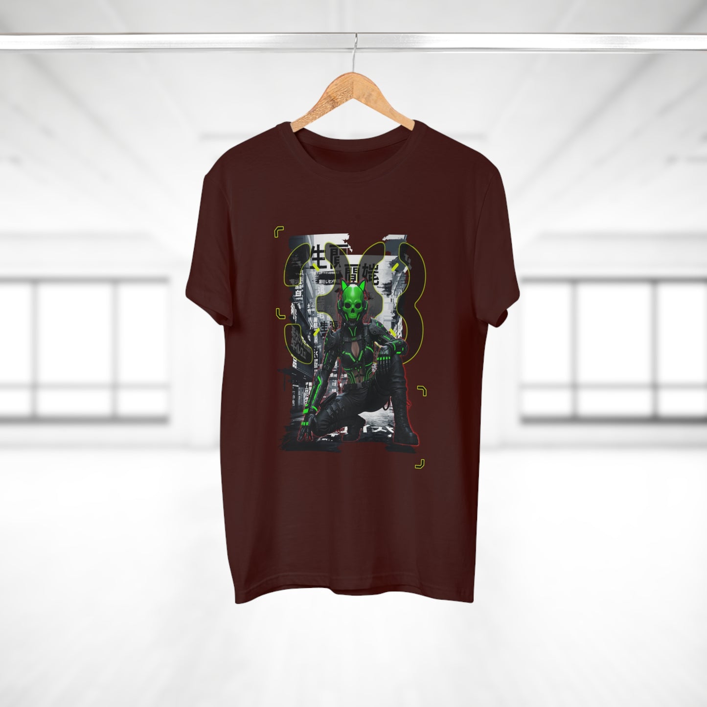 Cyberpunk Graphic Tee, Futuristic T-Shirt, Unisex Casual Wear, Unique Gift for Gamers, Trendy Streetwear, Sci-Fi Clothing