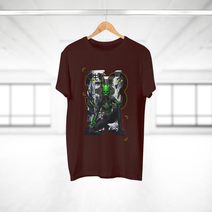 Cyberpunk Graphic Tee, Futuristic T-Shirt, Unisex Casual Wear, Unique Gift for Gamers, Trendy Streetwear, Sci-Fi Clothing
