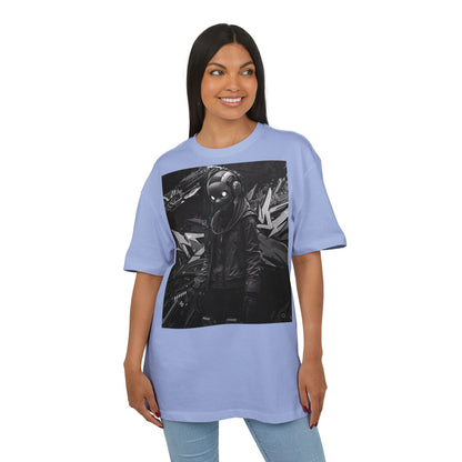 Urban Streetwear Oversize Tee - Futuristic Graphic Design