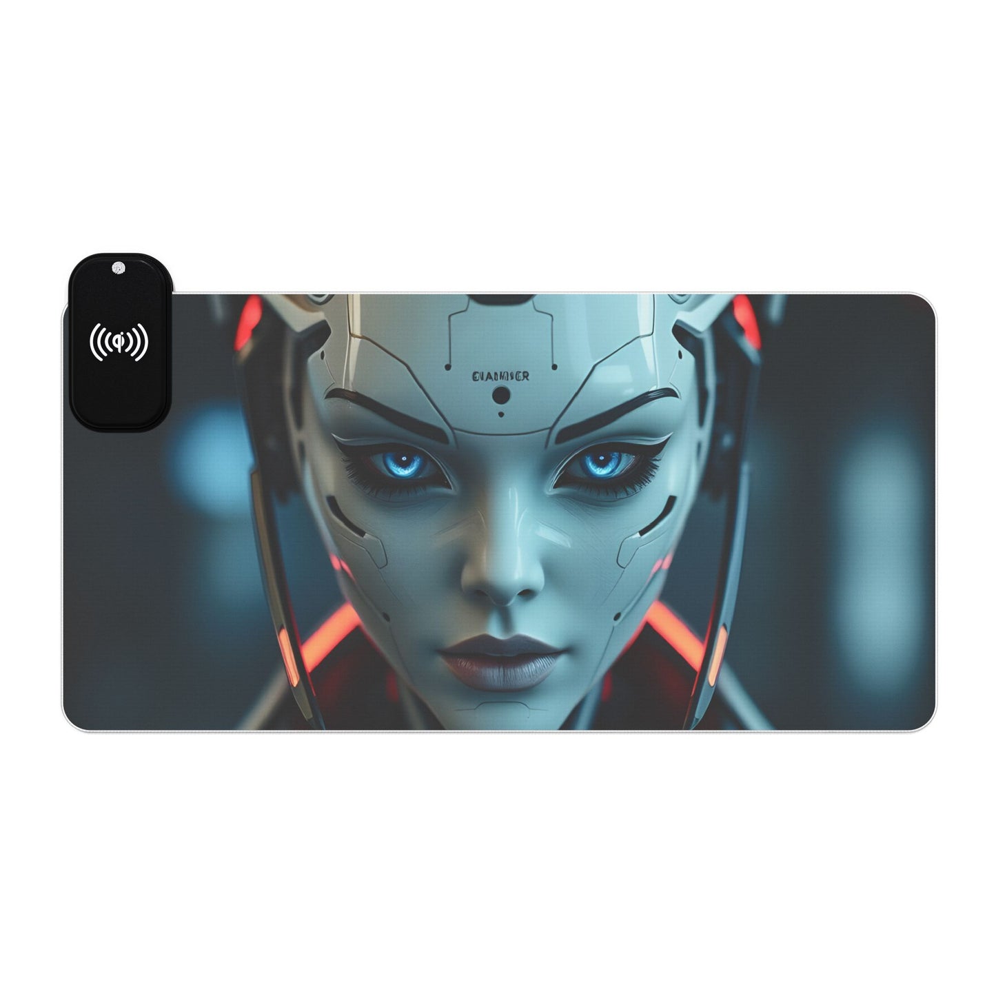 LED Gaming Mouse Pad with Wireless Charging - Futuristic Design for Gamers, Desk Accessory, Tech Gift, Gaming Setup