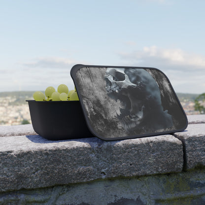 Skull Bento Box | Gothic Lunch Container, Unique Meal Prep Box, Skull Art Food Storage, Edgy Bento for Halloween, Gifting Ideas