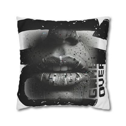 Stylish Spun Polyester Pillowcase, Decorative Accent, Unique Home Decor, Modern Living Room Cushion, Gift for Art Lovers