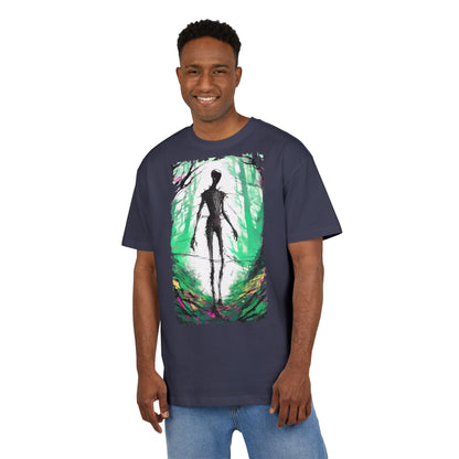 Mystical Forest Oversize Tee, Unisex Heavy Tee, Witchy Fashion, Boho Graphic Shirt, Alternative Style Tee