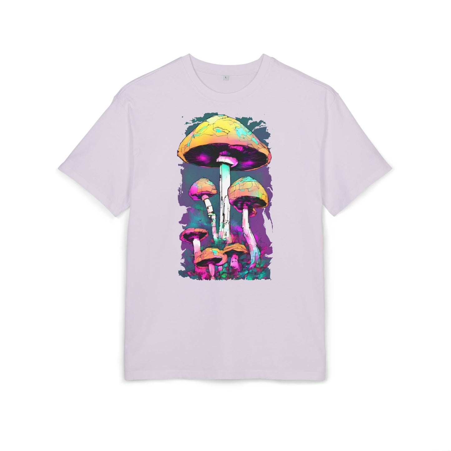 Trippy Mushroom Unisex Oversize Tee | Psychedelic Art Shirt, Retro Graphic Tee, Festival Wear, Gift for Nature Lovers, Streetwear