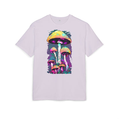 Trippy Mushroom Unisex Oversize Tee | Psychedelic Art Shirt, Retro Graphic Tee, Festival Wear, Gift for Nature Lovers, Streetwear