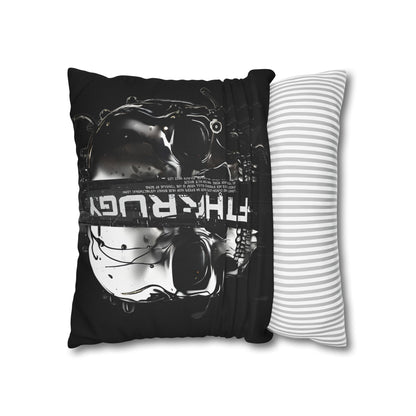 Gothic Skull Pillowcase - Edgy Home Decor, Alternative Gift, Bedroom Accent, Halloween Decor, Boho Pillow Cover
