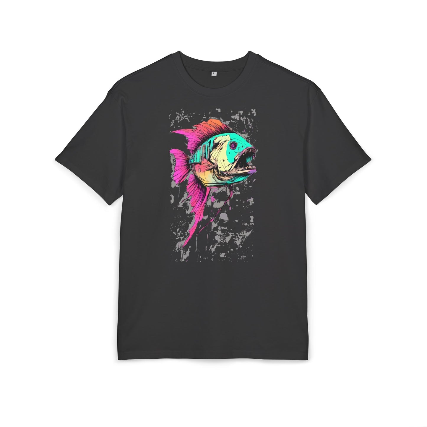 Vibrant Fish Graphic Tee for Casual Style, Summer Wear, Beach Vibes, Gift for Fishing Enthusiasts, Unique Unisex Heavy Oversize Tee