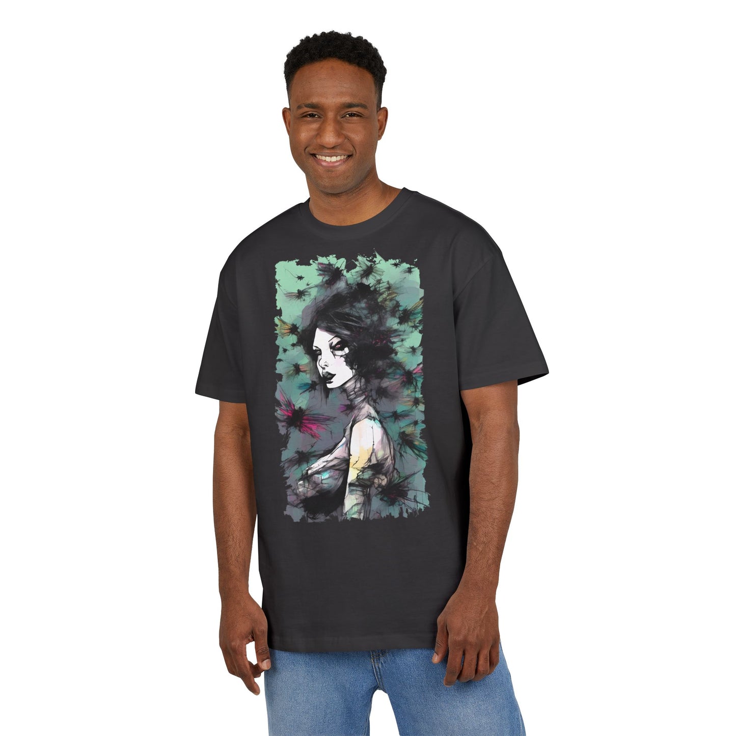 Artistic Oversize Tee - Unique Graphic Shirt for Creative Souls, Comfortable Fashion for Art Lovers, Unisex Casual Wear