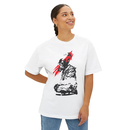 Edgy Graphic Oversized Tee, Unisex Artistic T-Shirt, Casual Streetwear Top, Unique Gift for Him or Her, Trendy Urban Apparel