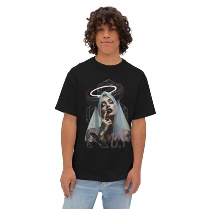 Edgy Graphic Tee, Unisex Oversized Boxy Tee, Alternative Fashion Shirt, Unique Apparel, Statement Top, Gift for Her