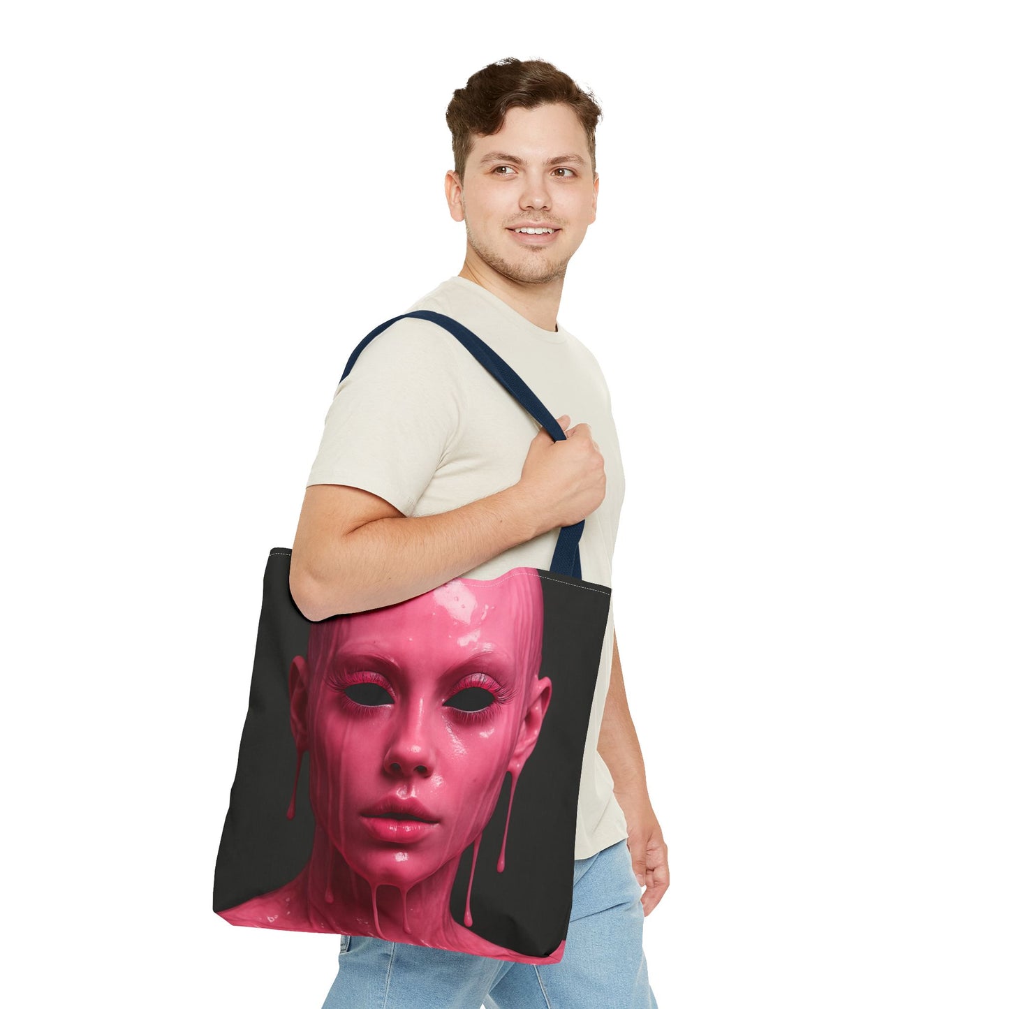 Abstract Art Tote Bag, Unique Shopping Bag, Eco-Friendly Carryall, Gift for Art Lovers, Trendy Fashion Accessory