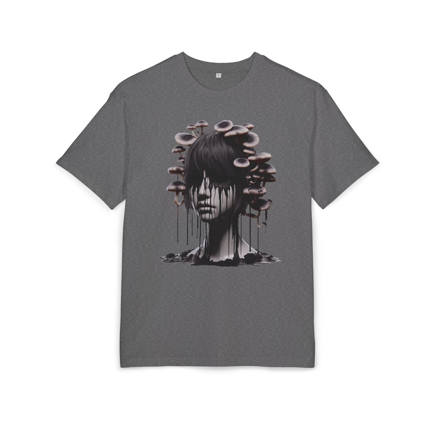 Mystical Mushroom Graphic Unisex Heavy Oversize Tee