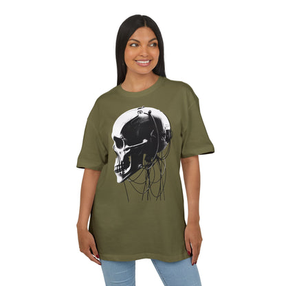 Unisex Skull Graphic Oversize Tee - Bold, Edgy Style for Casual Wear