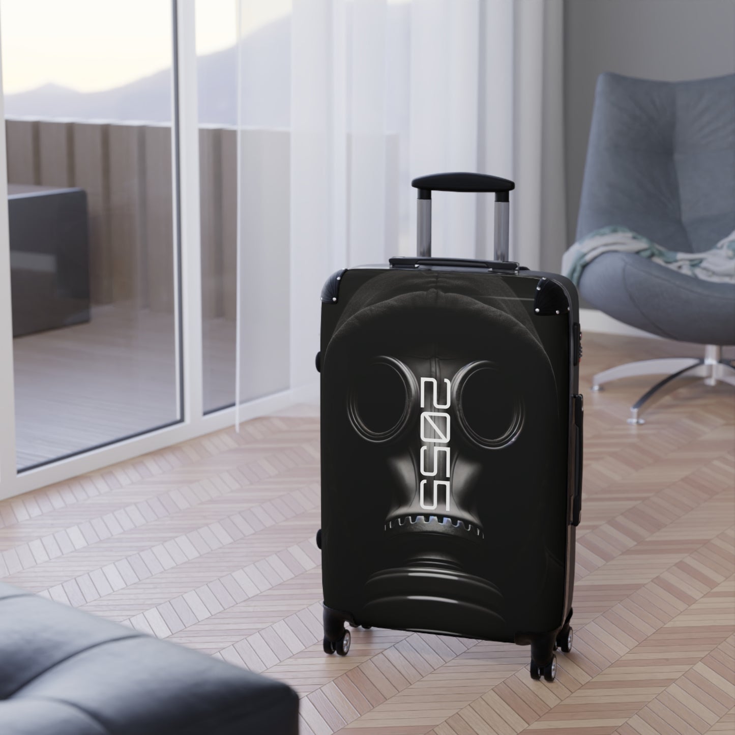 Travel Suitcase with Cyber Design