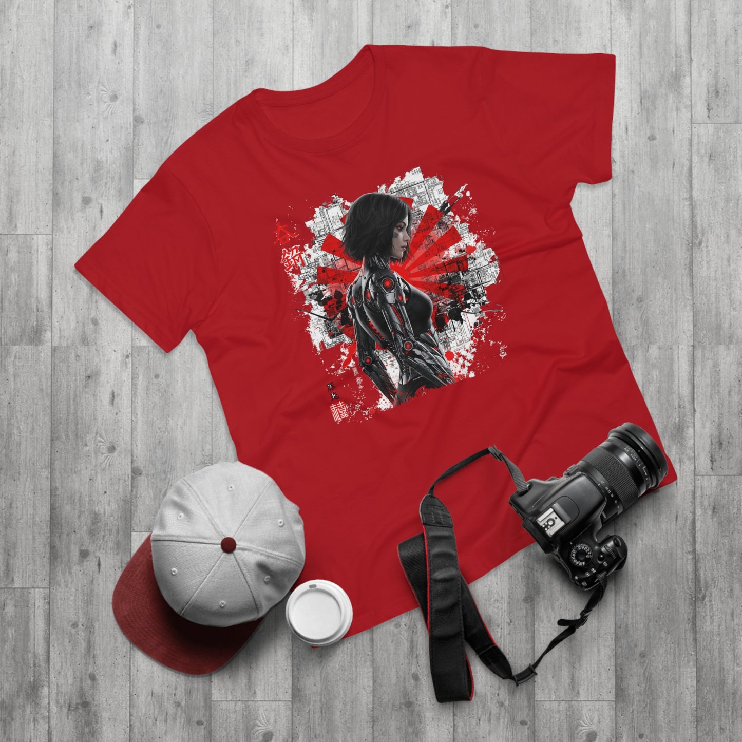 Cyber Samurai Graphic T-Shirt, Unisex Graphic Tee, Anime Shirt, Japanese Art T-Shirt, Gift for Nerds, Cosplay Apparel