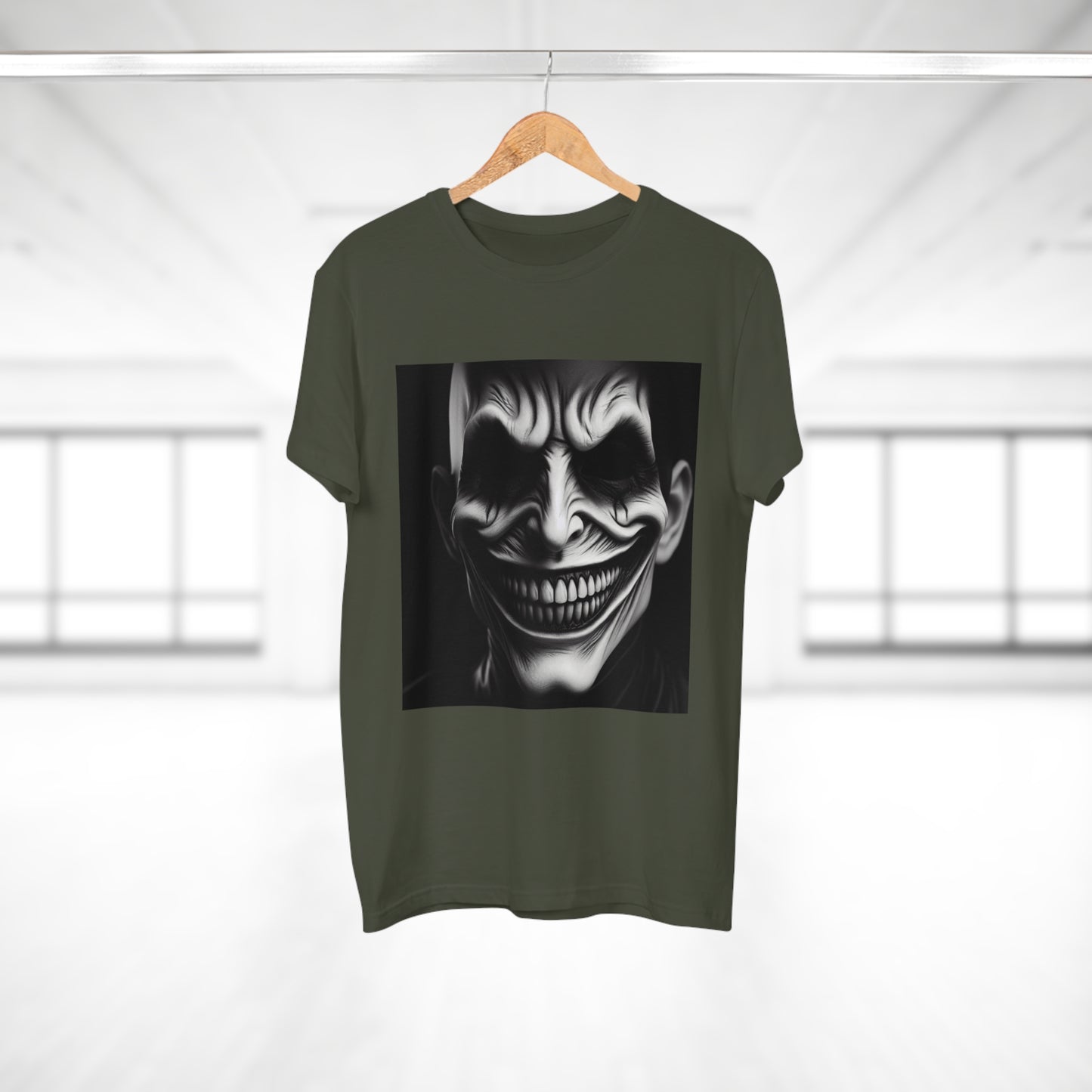 Creepy Clown Unisex T-Shirt - Unisex Graphic Tee for Halloween, Horror Fans, Costume Party, Unique Gift Idea, Spooky Apparel