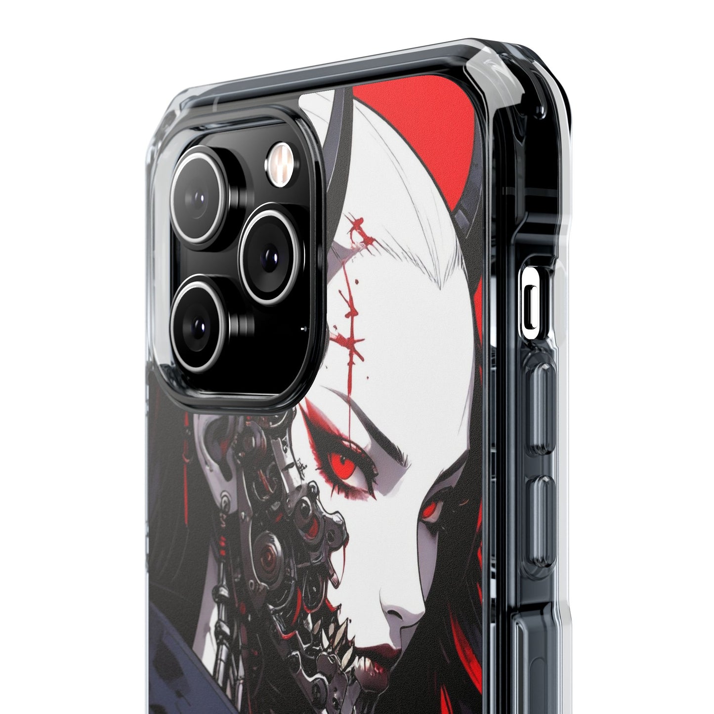 Magnetic Impact Phone Case, Anime Art Phone Cover, Goth Accessories for Her, Gift for Tech Lovers, Unique Phone Protection