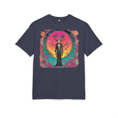 Vibrant Artistic Oversize Tee - Unisex Heavyweight T-Shirt, Bohemian Style, Gift for Art Lovers, Festival Wear, Casual Chic