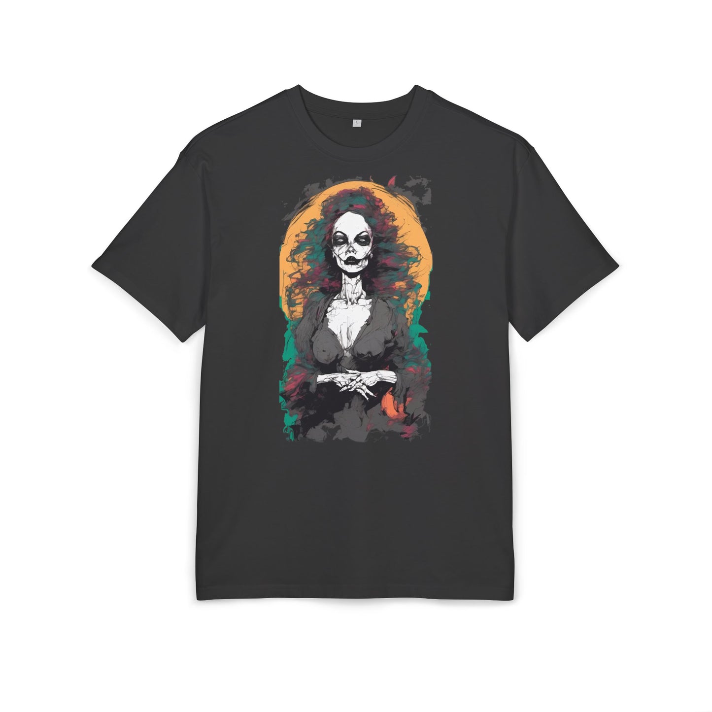 Gothic Art Oversized Tee - Perfect for Halloween Celebrations, Casual Outfits, Gift for Art Lovers, Unique Graphic Tee, Spooky Style