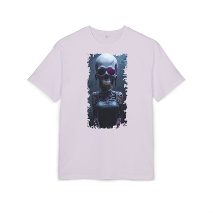 Unisex Heavy Oversize Tee with Skeleton Graphic, Spooky Halloween T-shirt, Casual Graphic Tee, Skeleton Art Shirt, Unisex Halloween Apparel