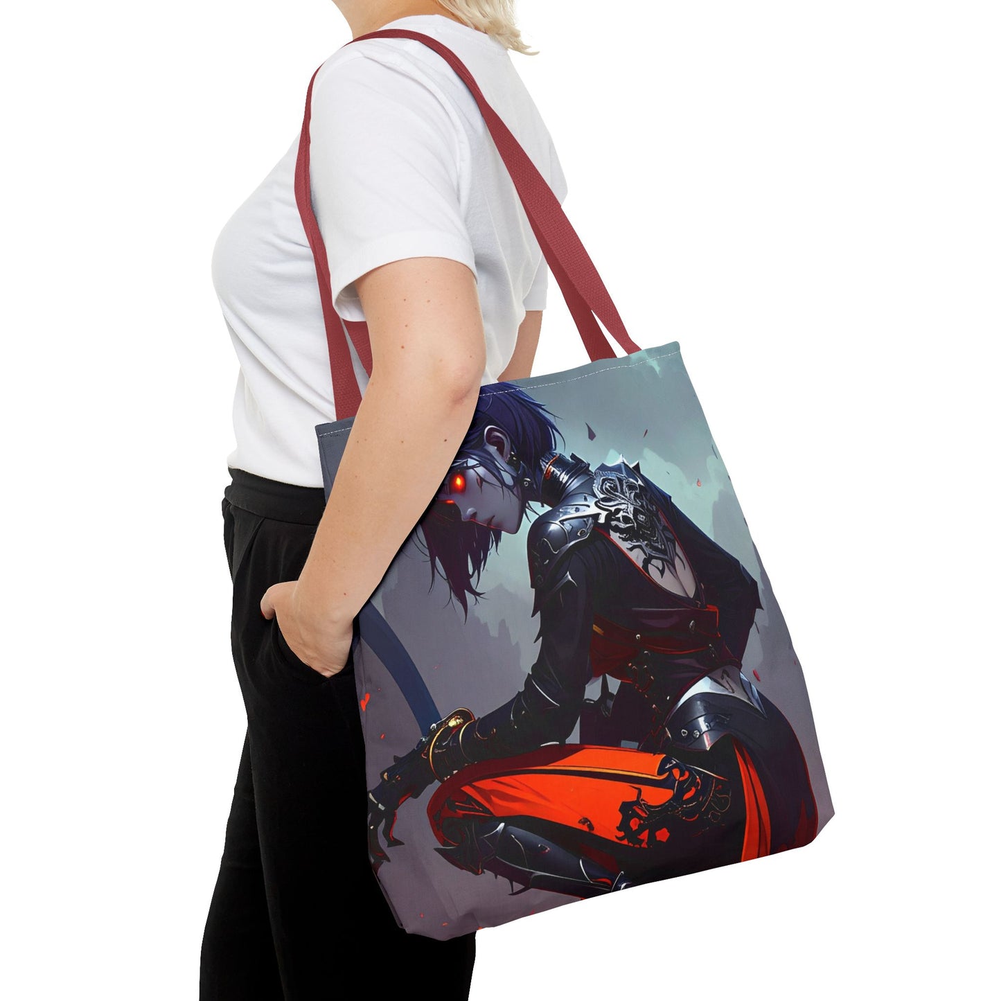 Edgy Graphic Tote Bag, Stylish Tote for Everyday Use, Unique Shopper Bag, Gift for Anime Lovers, Art-Inspired Eco-Friendly Tote