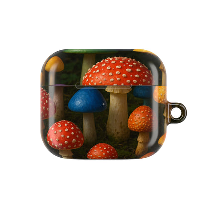 Colorful Mushroom AirPod Case - Quirky, Fun, Eco-Friendly Accessory for Nature Lovers, Perfect Gift for Birthdays, Holidays