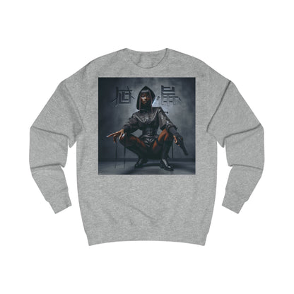 Edgy Graphic Unisex Sweatshirt, Casual Streetwear, Unique Gift, Cozy Fall Fashion, Comfortable Sweatshirt, Trendy Hoodie Alternative
