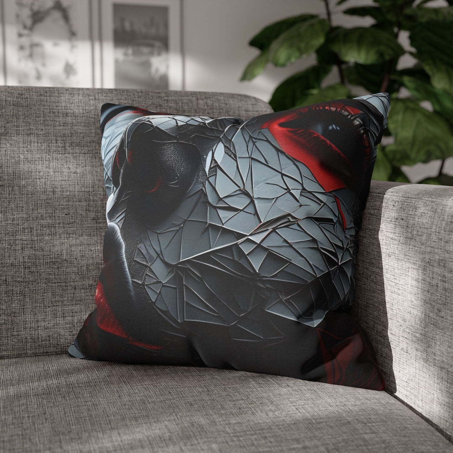 Elegant Geometric Art Pillowcase, Modern Decor, Home Accent, Gift Idea, Cozy Living Room, Abstract Art, Decorative Cushion