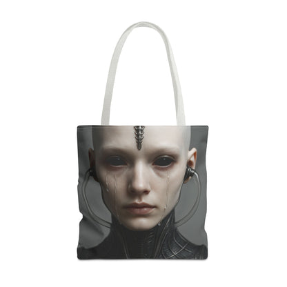 Futuristic AOP Tote Bag | Sci-Fi Style for Everyday Use, Gift for Geek Culture, Urban Accessories, Fashionable Shopping Bag