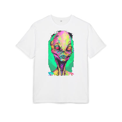 Alien Art Oversize Tee, Graphic Tee, Unisex T-Shirt, Casual Wear, Unique Gift for Sci-Fi Lovers