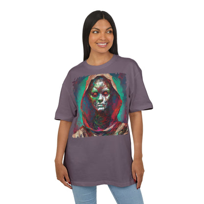Eerie Oversize Tee, Unisex Graphic Shirt for Horror Lovers, Streetwear, Unique Gift for Halloween, Casual Wear, Art Tee