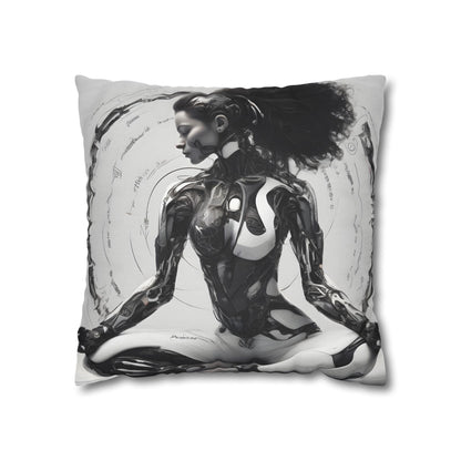 Square Pillowcase with Edgy Futuristic Design