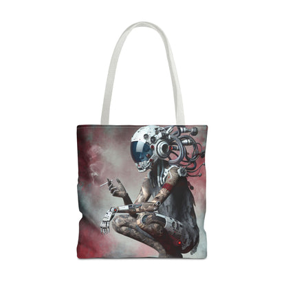 Futuristic Cyborg Tote Bag | Eco-Friendly Carryall for Sci-Fi Lovers, Gift for Tech Enthusiasts, Stylish Everyday Use