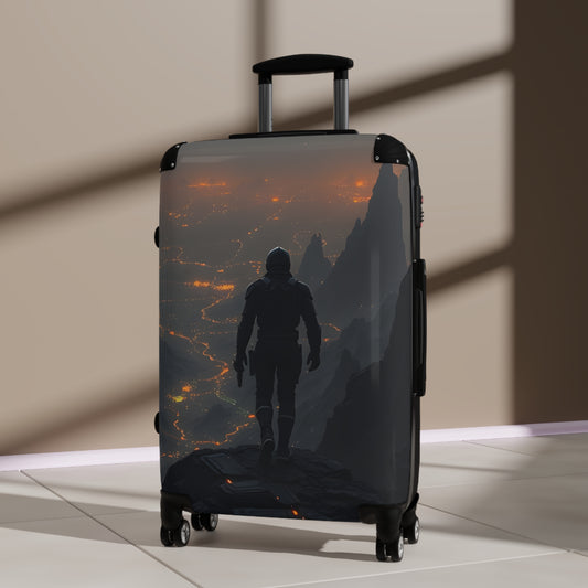 Travel Suitcase - Stylish Dystopian Design for Adventurers