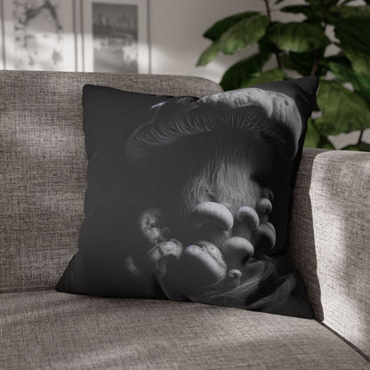 Monochrome Jellyfish Pillowcase - Dark Aesthetic Cushion Cover, Home Decor, Nautical Gift, Coastal Vibes, Unique Bedroom Accent