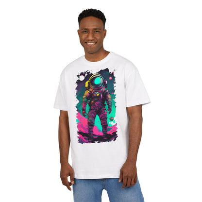 Cosmic Astronaut Tee, Unisex Oversize Tee, Space Graphic Shirt, Retro Astronaut T-Shirt, Gift for Space Lovers, Unique Graphic Tee