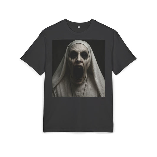 Horror-Themed Unisex Oversize Tee - Scary Sister Graphic, Gift for Halloween, Horror Fans, Unisex Shirt, Horror Apparel