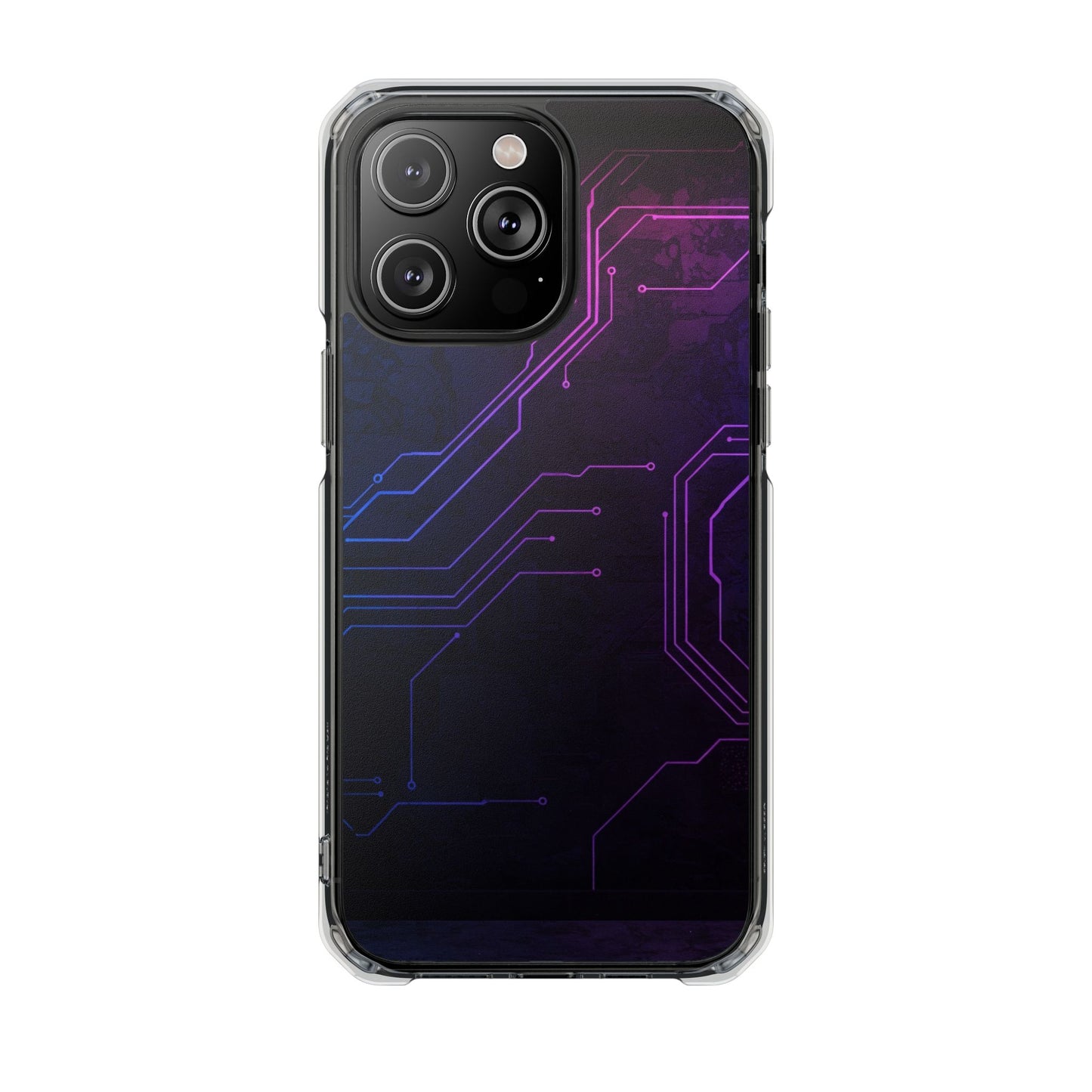 Magnetic Clear Phone Case - Tech-Inspired Design for Gamers, Stylish Protection, Gift for Tech Lovers, Phone Accessories, Customizable Case