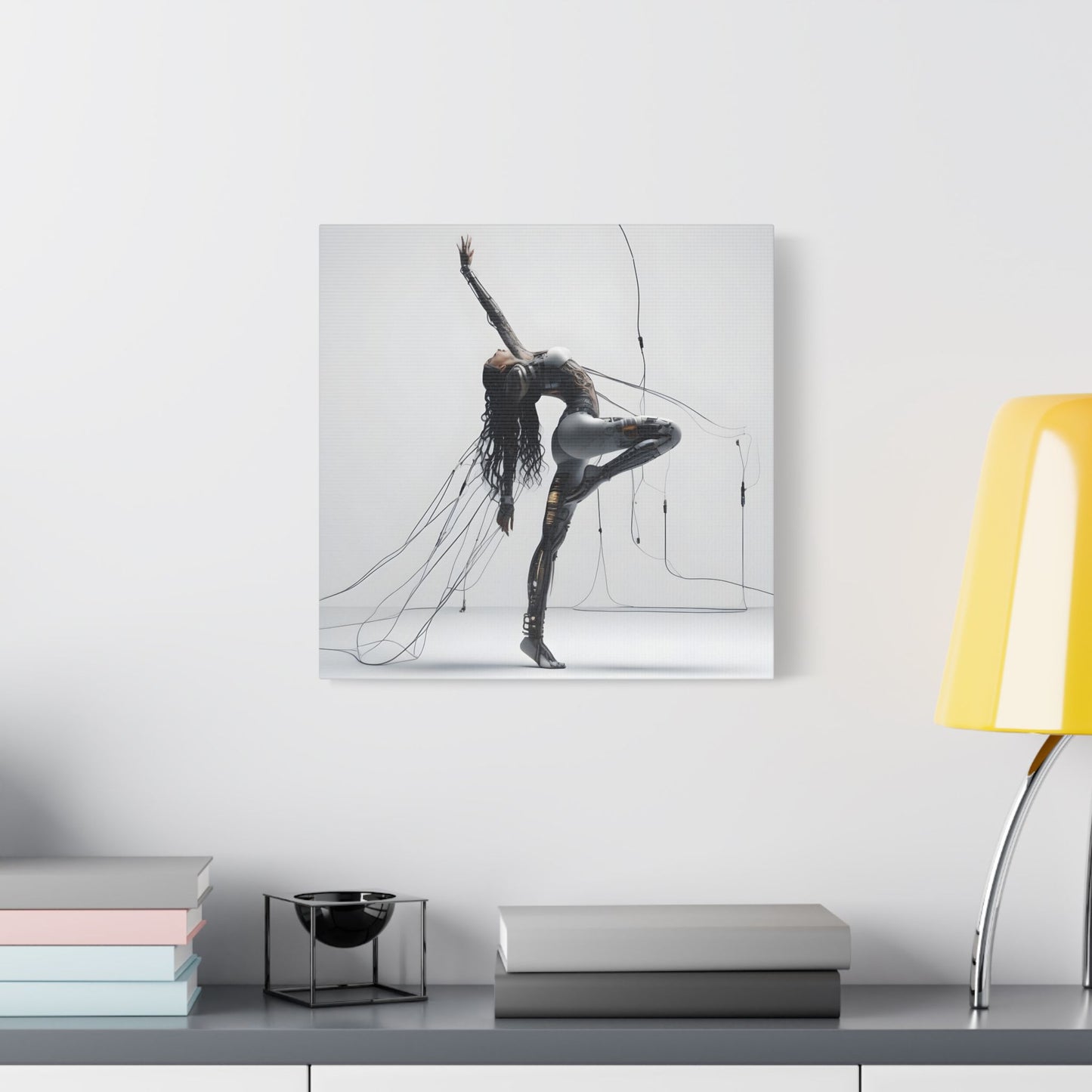 Satin Canvas Wall Art, Modern Abstract Decor, Contemporary Home Accent, Unique Gift for Art Lovers, Minimalist Artwork