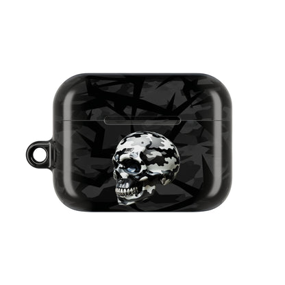 Edgy Skull AirPod Case | Unique Headphone Accessories | Gift for Music Lovers, Tech Enthusiasts, Birthdays, Holidays, Halloween