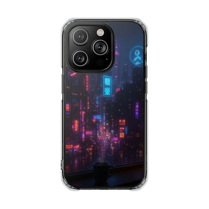 Neon City Phone Case - Magnetic Clear Impact Cases, Customizable Phone Cover, Gifts for Tech Lovers, Stylish Protection, Modern Design
