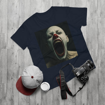 Creepy Clown Graphic T-Shirt, Scary Shirt for Halloween, Horror Movie Fans, Unique Gift for Him, Unisex Casual Wear