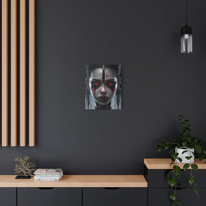 Gothic Wall Art Print, Horror Decor, Stretched Canvas Painting, Unique Home Decor, Dark Art for Halloween, Gothic Aesthetic