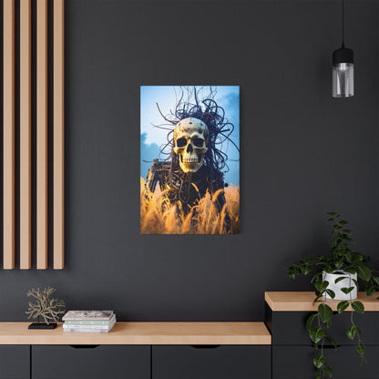 Stylish Skull Wall Art Canvas, Edgy Home Decor, Perfect for Halloween, Gothic Themed Room, Unique Gift Idea, Art Lover's Collection