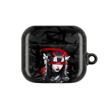 Edgy Gothic AirPod Case, Stylish Accessories for Music Lovers, Unique Gift for Birthdays, Holidays, and Festivals, Protective Cover