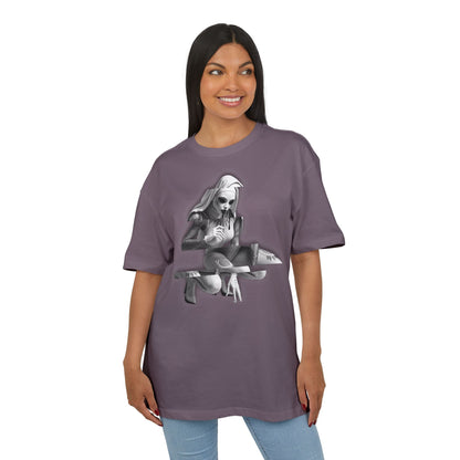 Unisex Heavy Oversize Tee with Horror Design