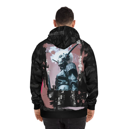 Urban Graphic Hoodie, Streetwear Fashion, AOP Hooded Sweatshirt, Casual Wear, Unique Gift for Him/Her