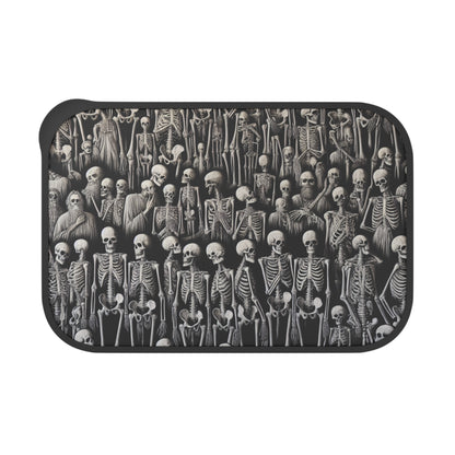 Skeletons PLA Bento Box with Utensils, Halloween Lunchbox, Spooky Meal Prep Container, Gothic Food Storage, Unique Gift Idea