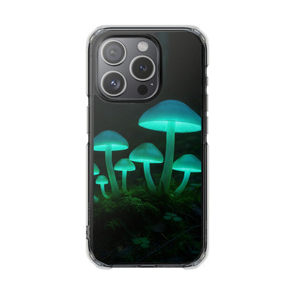 Glowing Mushroom iPhone Case, Unique Cellphone Protector, Gift for Nature Lovers, Eco-Friendly Tech Accessory